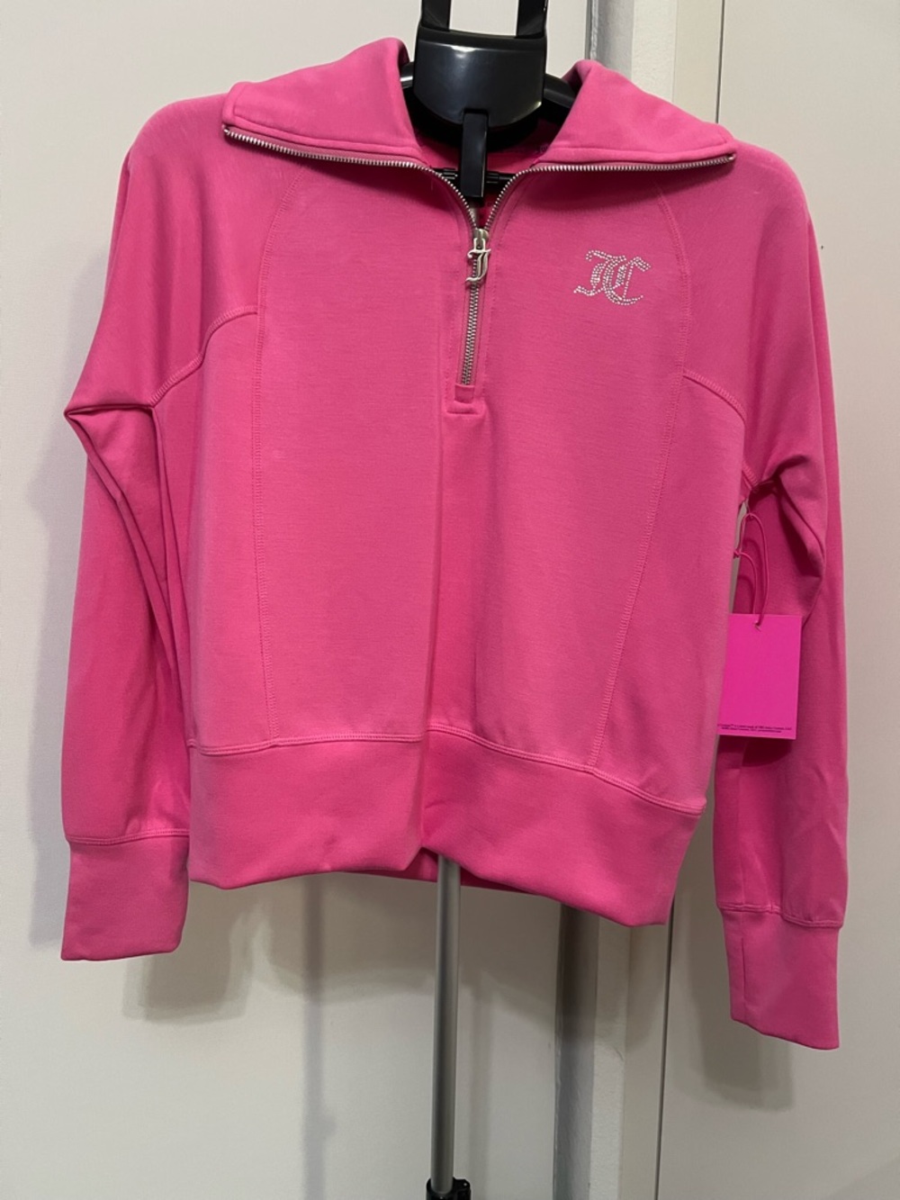 Juicy Couture Sport Pink Rhinestone 2 Piece Set M NWT
